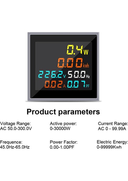 6'sı 1 Arada AC50-300V Elektronik Watt-Saat Ölçer Gerilim Akım Güç (Yurt Dışından) fırsatları