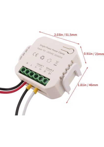 Tuya Smart Life Wifi Enerji Ölçer 80A, Ct Tüketim Monitörü, 1ct (Yurt Dışından) fiyatları