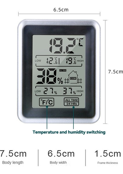 LCD Dijital Termometre Higrometre Sıcaklık Iç Mekan Uygun (Yurt Dışından) fiyatları