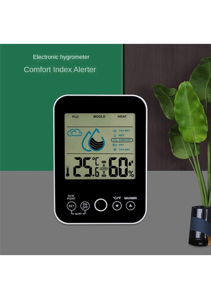LCD Dijital Termometre Higrometre Iç Mekan Sıcaklık Sensörü Siyah (Yurt Dışından) fiyatları