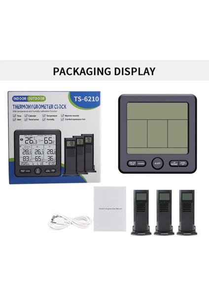 TS-6210-W Çok Fonksiyonlu Sıcaklık Higrometresi Beyaz (Yurt Dışından) fiyatları