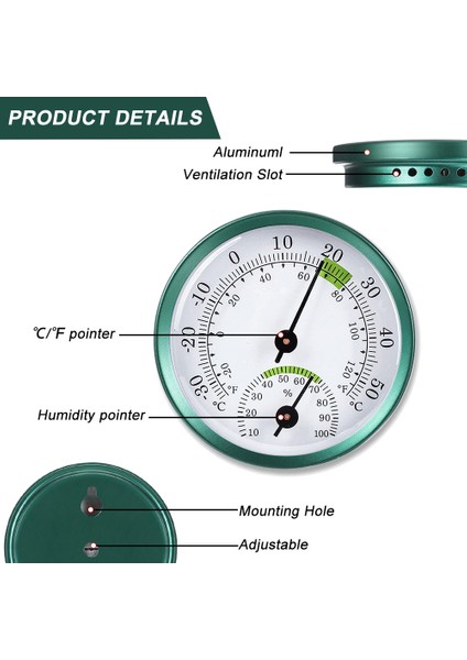 Mini 2'si 1 Arada Termometre Higrometre -30°c -50° Sera Için Hayır (Yurt Dışından) fırsatları