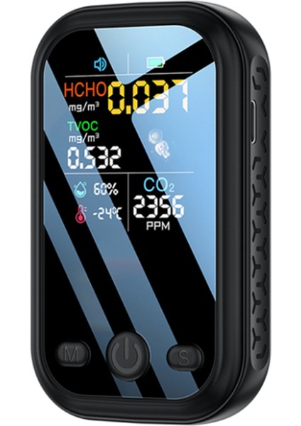 5'i 1 Arada Co2 Metre Sıcaklık Nem Test Cihazı Hava Kalitesi Monitörü (Yurt Dışından)