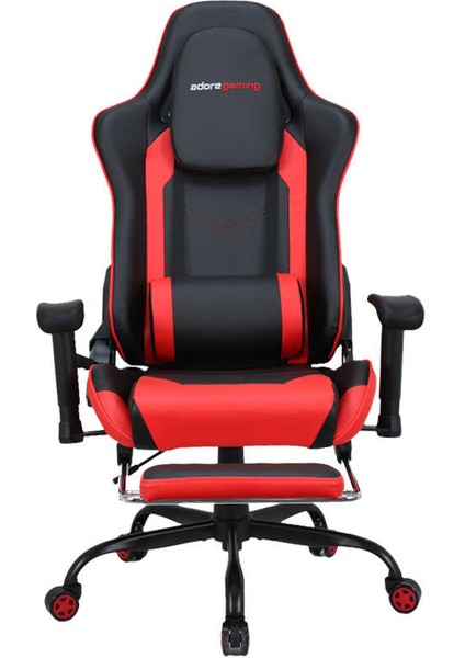 adore mobilya Adore Gaming Combo Profesyonel Oyuncu ve Çalışma Koltuğu-Siyah-Kırmızı 71X130-139,5X58 cm (Gxyxd)