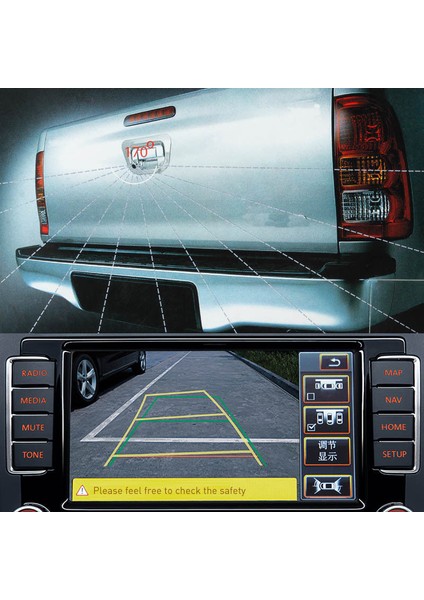 Toyota Hilux 2005-2014 Için Arka Bagaj Kapağı Kolu Kamera Dikiz (Yurt Dışından) indirimleri