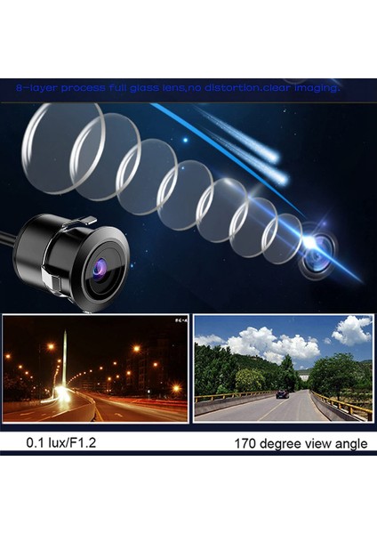 Araç Yedekleme Kamerası Mini Park Kamerası Cmos 170 Derece Gece Görüşü (Yurt Dışından) fiyatları