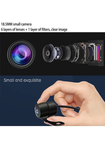 Araç Yedekleme Kamerası Mini Park Kamerası Cmos 170 Derece Gece Görüşü (Yurt Dışından) fırsatları