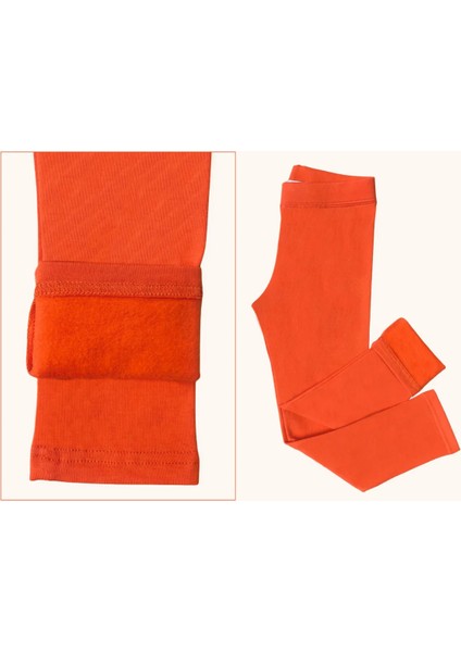 2 Iplik Şardonlu Kompakt Kumaş Tayt Turuncu fiyatları