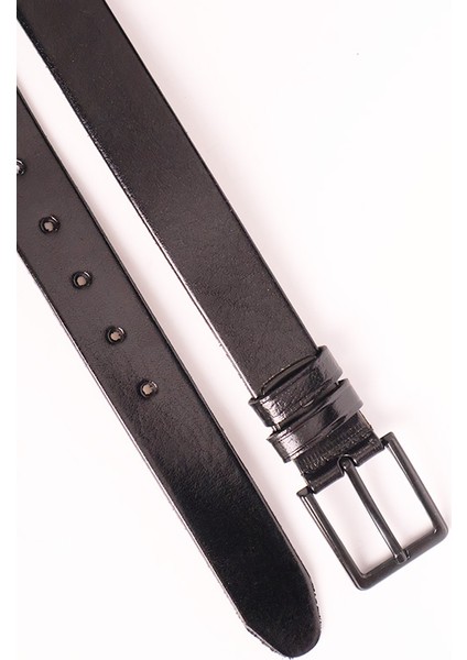 Deri Kösele Siyah Erkek Kemeri 4 cm fırsatları