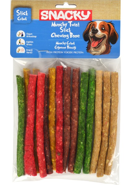 Munchy Köpek Burgu Çubuk 15'li *13CM *105G *10 Paket