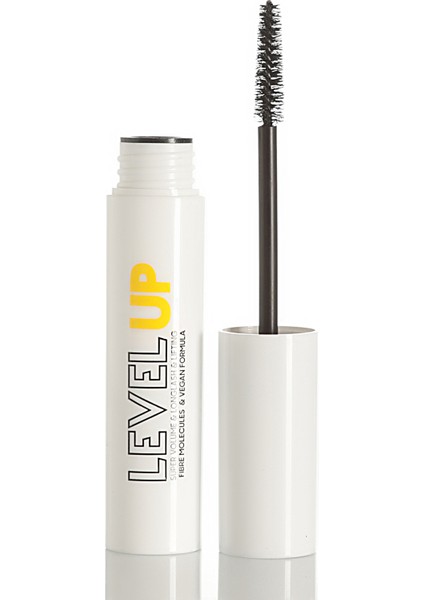 Level Up Vegan Formüllü Mascara Süper Hacim & Uzatma & Kaldırma 10ML 505 Siyah