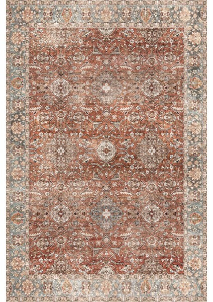 Onzy Vintage Kadife Yıkanabilir Kaymaz Pamuk Tabanlı Salon Halısı modelleri