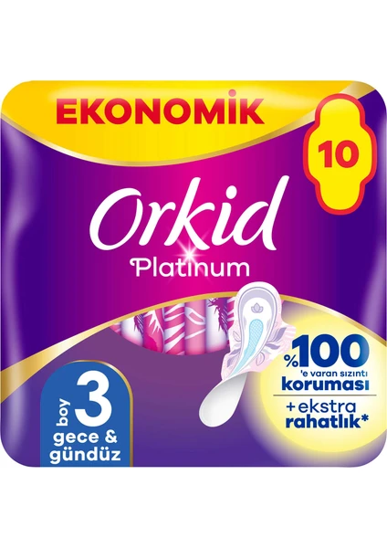 Platinum Gece & Gündüz (Boy 3) 10 adet Hijyenik Ped