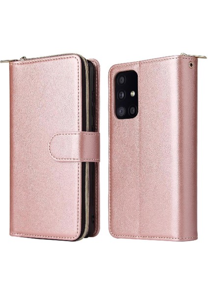 Samsung Galaxy A52 5G/A52S Cüzdan Durumda 9 Kart Yuvaları ile Flip (Yurt Dışından)