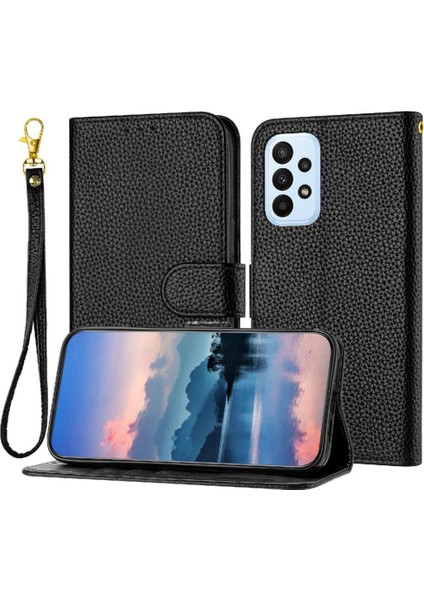 Telefon Kılıfı Için Samsung Galaxy A72 4g/5g Flip Folio Kart Yuvaları Tutucu Pu (Yurt Dışından)