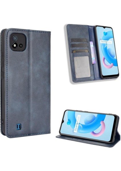 Realme C11/C20/C20A Pu Deri Cüzdan Manyetik Kapatma Için Kılıf (Yurt Dışından) indirimleri
