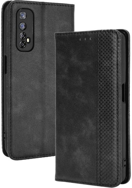 Realme 7 Cüzdan Pu Deri Manyetik Kapatma Için Kılıf (Yurt Dışından)