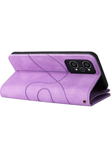 Realme Gt Neo 2 Fermuar Cüzdan Tarzı Iki Renkli Dikiş Dokuz (Yurt Dışından)