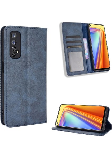Realme 7 Cüzdan Pu Deri Manyetik Kapatma Için Kılıf (Yurt Dışından) indirimleri