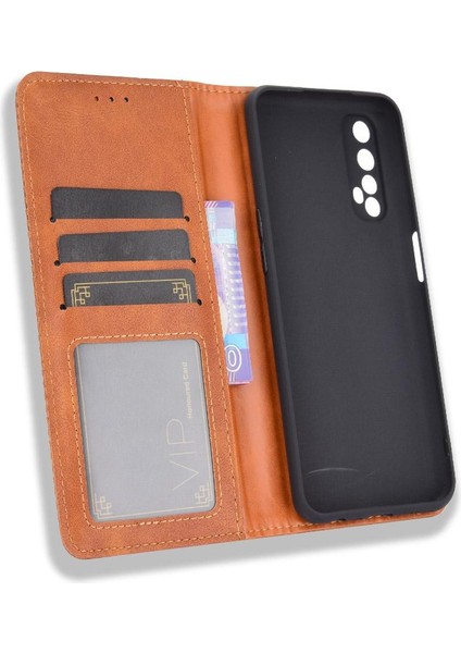 Realme 7 Cüzdan Pu Deri Manyetik Kapatma Için Kılıf (Yurt Dışından) modelleri