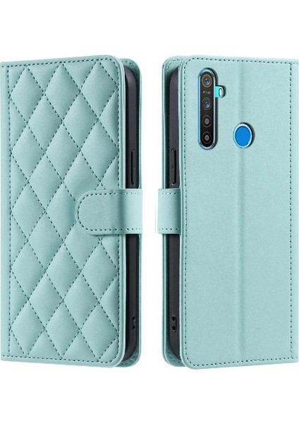 Realme 5 Pro Için Telefon Kılıfı Kart Yuvaları Tutucu Kafes Manyetik El Kayışı (Yurt Dışından)