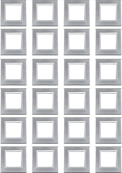 Quantum Gümüş Tekli Çerçeve 24'lü Paket