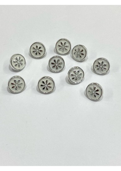 Bluz Gömlek Düğmesi/metalize(Plastik) Düğme / 10 Lu Set / 1 cm