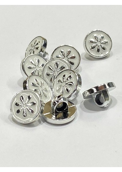 Bluz Gömlek Düğmesi/metalize(Plastik) Düğme / 10 Lu Set / 1 cm modelleri