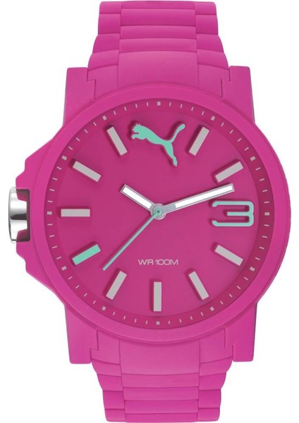Puma PU104311003 Pembe Silikon Saat Kordonu