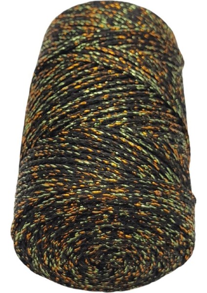 Renkli Simli Polyester Makrome Siyah Renk 200 gr No:01 fiyatları
