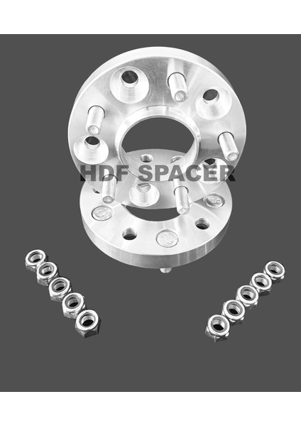 Hdf - Land Rover Range Rover Evoque 5X108 3 cm Spacer 4 Adet + Bijon Seti