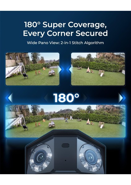 Duo 3 Poe 16MP UHD Çift Lensli Poe Güvenlik Kamerası
