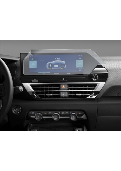 Citroen C4 10 Inç Mat Ekran Koruyucu Multimedya Şeffaf