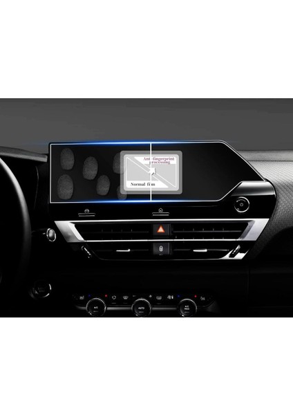 Citroen C4 10 Inç Mat Ekran Koruyucu Multimedya Şeffaf