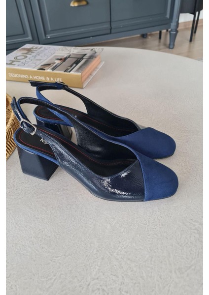 10 1010 Topukla Kadın 6 cm Topuklu Loafer Günlük Ayakkabı