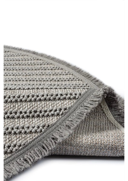 Gri Yuvarlak Yumuşak Dokulu Halı Kilim Salon Mutfak Koridor Yolluk Dokuma Makine Halısı 0011 Daire fırsatları