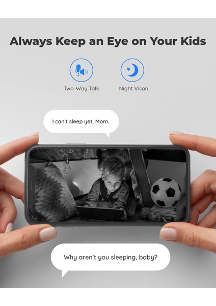 İç Mekan Güvenlik Kamerası, 5 mp Süper Hd Takılabilir Wifi Kamera