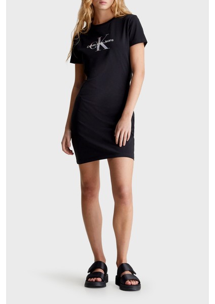 Streç Pamuklu Regular Fit Mini Elbise J20J223056BEH Bayan Elbise J20J223056 Beh