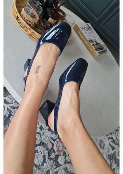 10 049 Topukla Kadın 6 cm Topuklu Loafer Günlük Ayakkabı