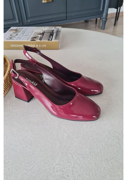 10 049 Topukla Kadın 6 cm Topuklu Loafer Günlük Ayakkabı