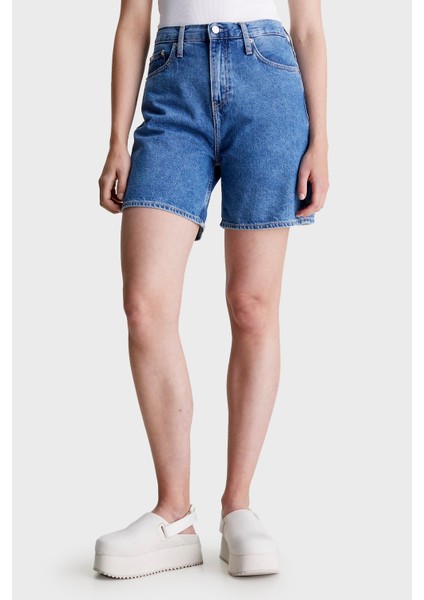 Yüksek Bel Mom Denim Short J20J2228011A4 Bayan Short J20J222801 1A4