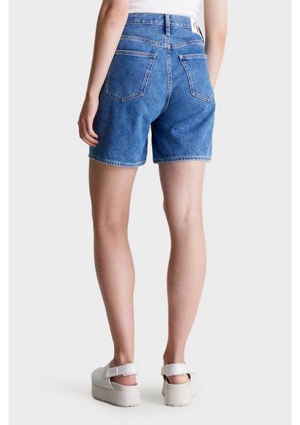Yüksek Bel Mom Denim Short J20J2228011A4 Bayan Short J20J222801 1A4