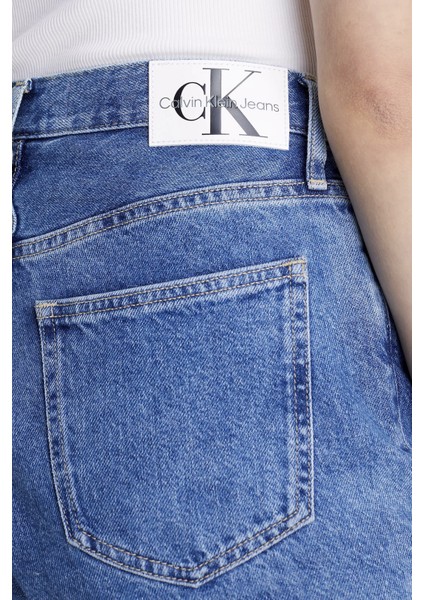 Yüksek Bel Mom Denim Short J20J2228011A4 Bayan Short J20J222801 1A4
