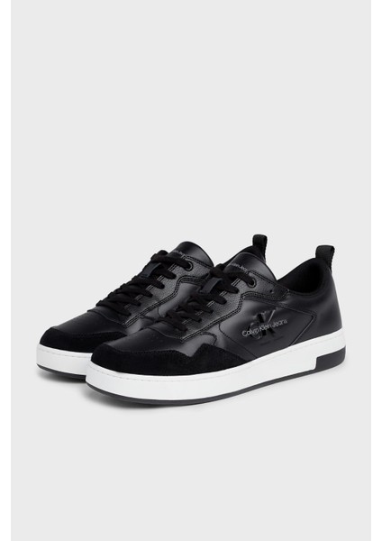 Calvin Klein Logolu Deri Sneaker Ayakkabı YM0YM005740GM Erkek Ayakkabı YM0YM00574 0gm