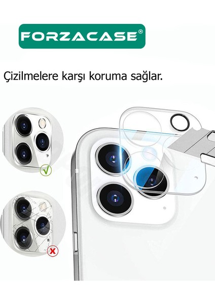 iPhone 13 Pro Max ile Uyumlu Kamera Lens Koruyucu Cam Filmi - FC378