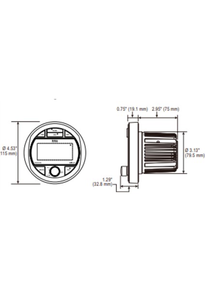 Boss Audio Systems MGR300B Aux USB Girişli Bluetoothlu Marin Teyp