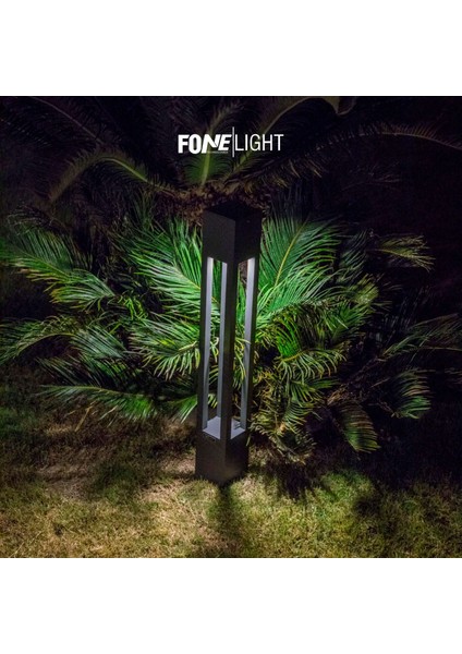 Fonelight Bollard Aydınlatma - Bahçe Yürüyüş Yolu Aydınlatma - Pazlanmaz, Toz ve Su Geçirmez Dış Mekan Aydınlatma Armatürü AKA010 75CM