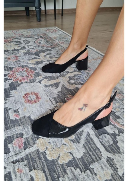 10 1010 Kadın 6 cm Topuklu Loafer Günlük Ayakkabı
