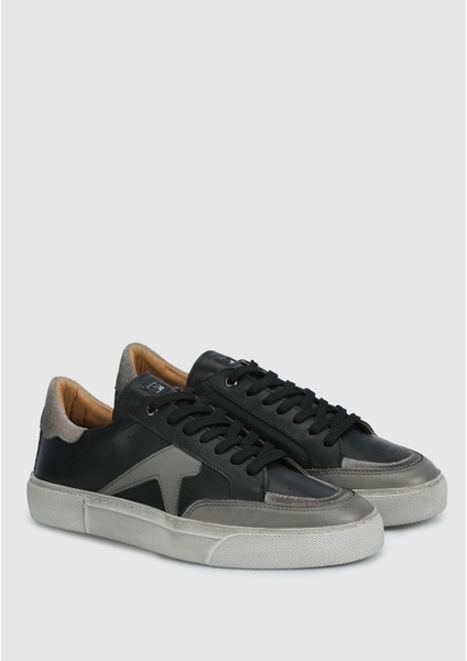 Siyah Deri Erkek Sneaker fiyatları