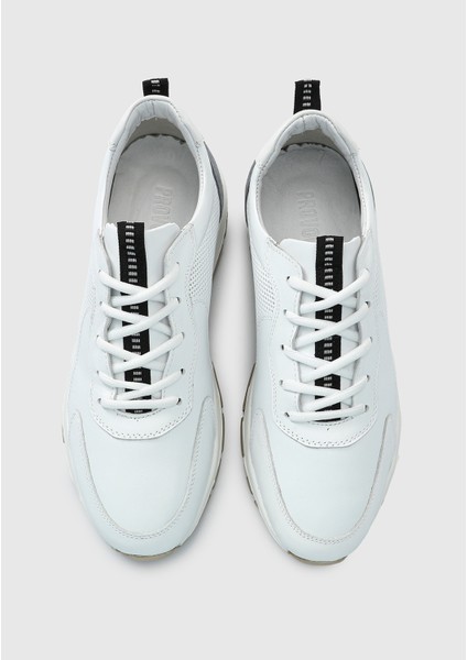 Beyaz Deri Erkek Sneaker indirimleri